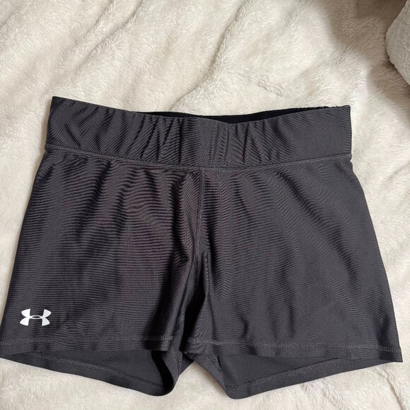 Under Armour Women's Heatgear Shorty Shorts Gray - Picture 1 of 3